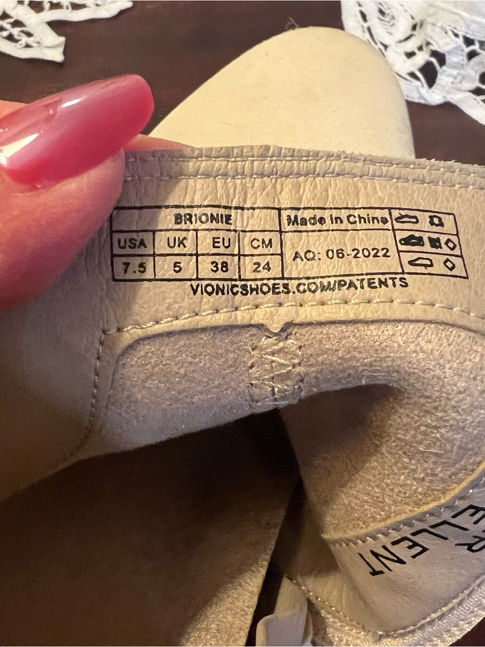 Vionic Neutral Beige Brionie Slip-On